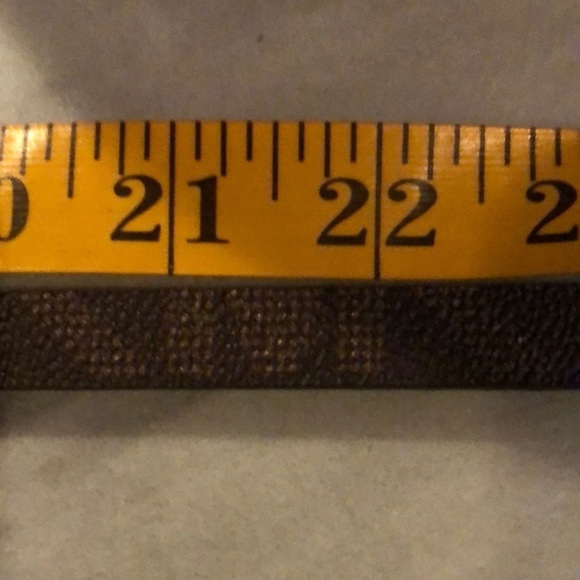 Micheal Kors   belt XL Classic brown Monogram 1/4” genuine Leather NWOT - Picture 3 of 7